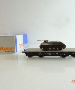 Roco H0 46380 Schwerlastwagen mit Panzer der DB in OVP BH346