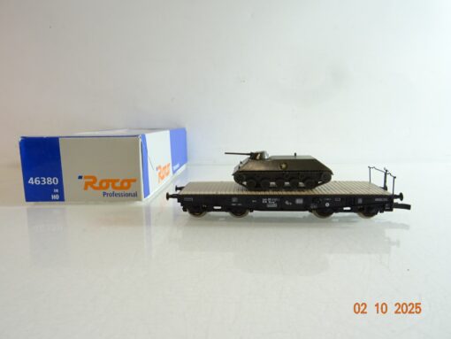 Roco H0 46380 Schwerlastwagen mit Panzer der DB in OVP BH346