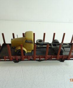 Roco H0 46480 Rungenwagen mit LKW Ladung der DB RR4555 o.