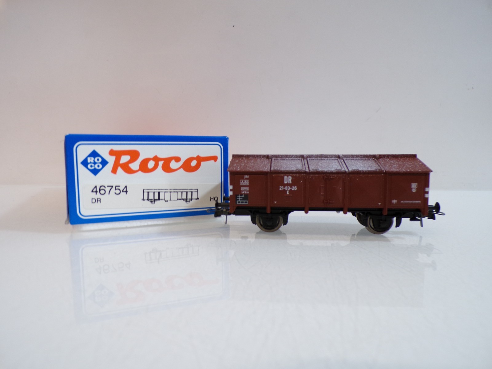 Roco H0 46754 Klappdeckelwagen der DR in OVP BH1931