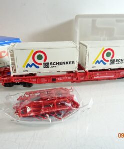 Roco H0 47001 Taschenwagen mit Containern Schenker Kombiwaggon in OVP RR3822