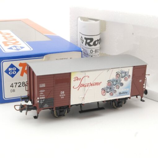Roco H0 47283 gedeckter Güterwagen Sparsame Lanz der DB in OVP QR8468 – Bild 3