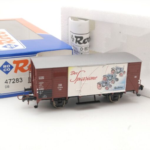 Roco H0 47283 gedeckter Güterwagen Sparsame Lanz der DB in OVP QR8468