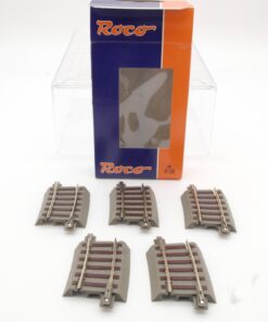 Roco H0 61129 5 x gebogenes Gleis R2 7,5 in OVP QR4500