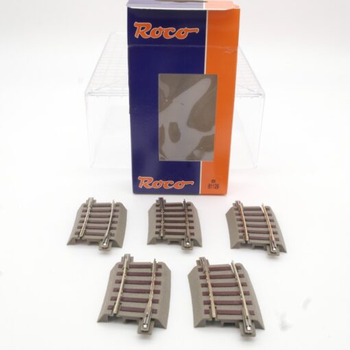 Roco H0 61129 5 x gebogenes Gleis R2 7,5 in OVP QR4500