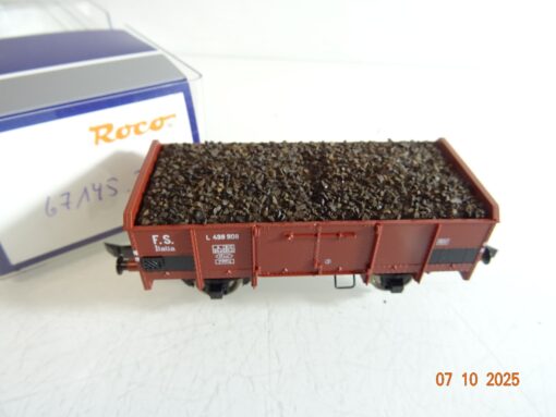 Roco H0 67145.3 offener Güterwagen mit Ladung der FS in OVP RR3777 – Bild 3