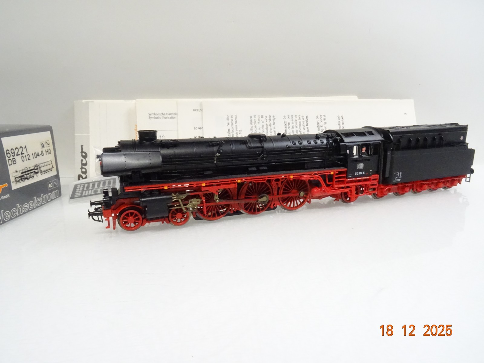 Roco H0 69221 AC Dampflok BR 012 104-6 der DB Digital für Märklin in OVP JL5229