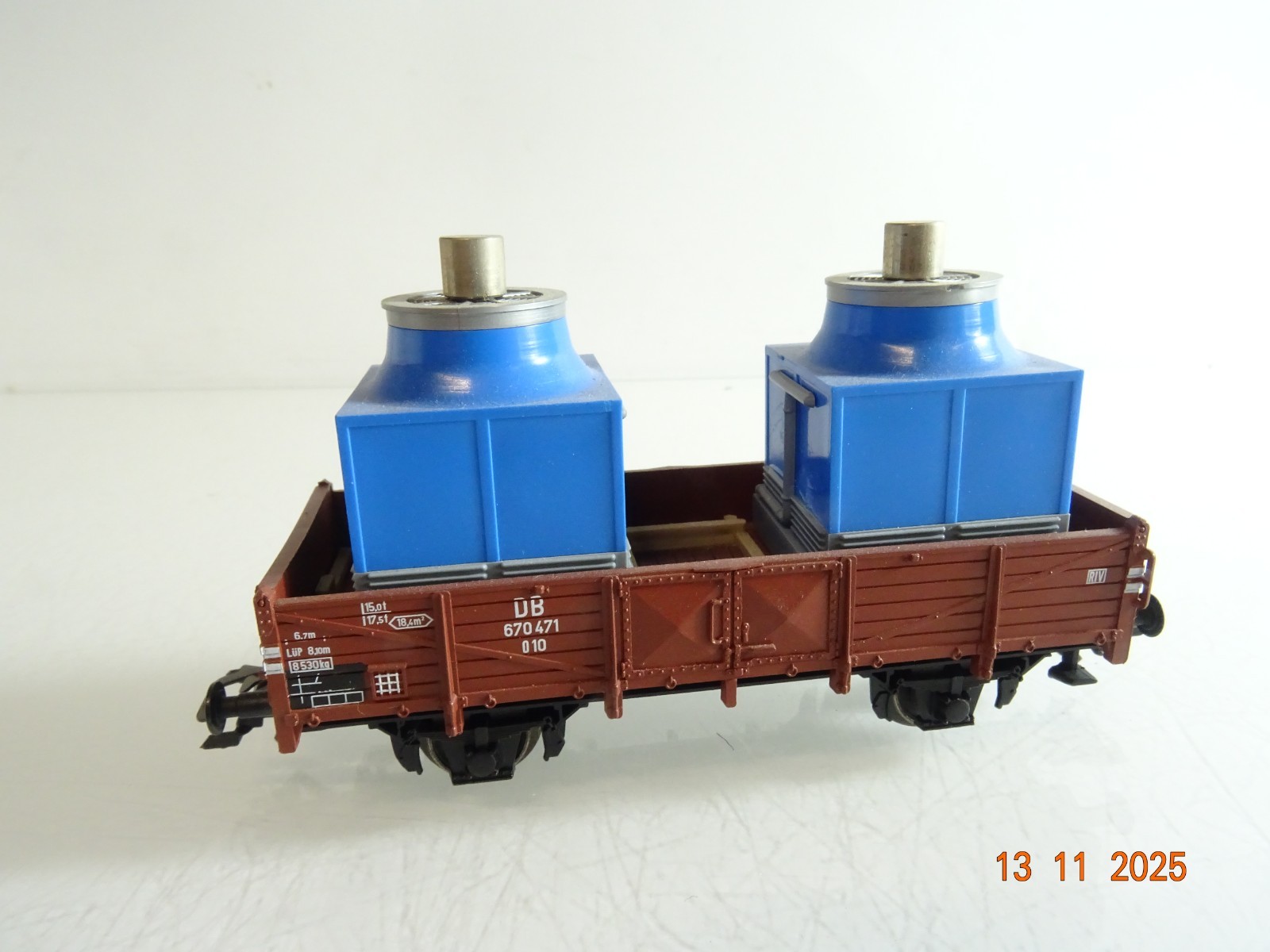 Roco H0 AC 47945 Hochbordwagen mit Kühlaggregate der DB RR4565 o.