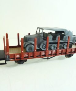 Roco H0 Rungenwagen mit Halbkettenfahrzeug RR2342 o.