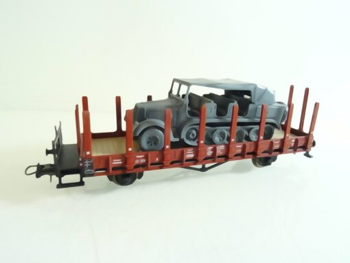 Roco H0 Rungenwagen mit Halbkettenfahrzeug RR2342 o.