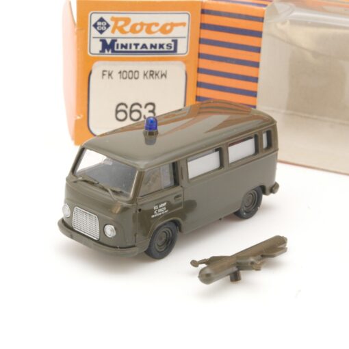 Roco Minitanks 1:87 663 Ford FK 1000 Krankenwagen in OVP QR5412
