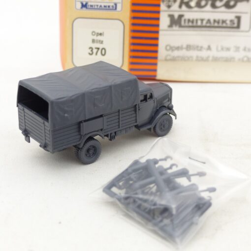 Roco Minitanks 1:87 H0 370 Opel Blitz A Pritsche Militär in OVP EX7696 – Bild 3