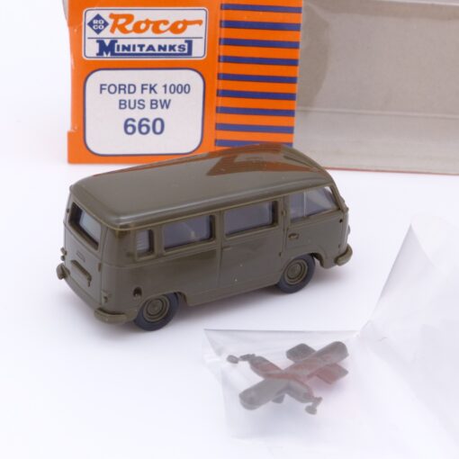 Roco Minitanks H0 1:87 Nr.: 660 Ford FK1000 Bus Bundeswehr, in OVP EX2154 – Bild 3