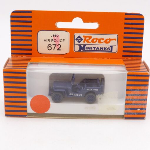 Roco Minitanks H0 1:87 Nr.: 672 Willys Jeep Air Police, in OVP EX1939 – Bild 4