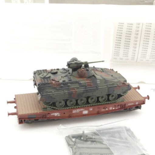 Roco Minitanks H0 818 Flachwagen mit Panzer Marder der DB in OVP QR8458 – Bild 3