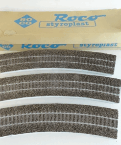 Roco Styroplast H0 Gleisbettung gebogen 3 Stück, siehe Foto in OVP QR6308