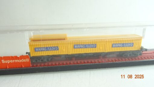 Röwa N Flachwagen mit Container Hapag Lloyd in OVP RR2638 – Bild 3