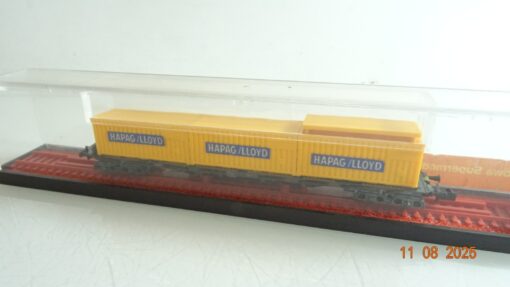 Röwa N Flachwagen mit Container Hapag Lloyd in OVP RR2638