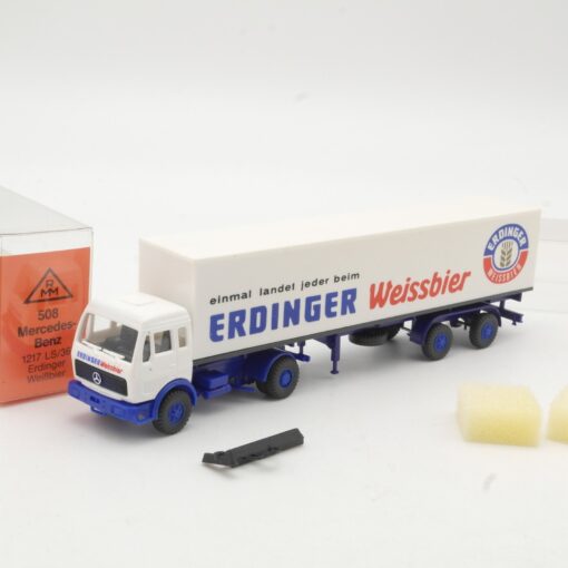 Roskopf 1:87 508 Mercedes Benz 1217 Sattelzug Erdinger Weissbier in OVP RR1117