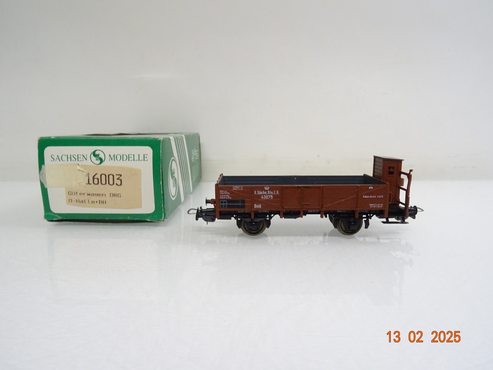 Sachsenmodelle H0 16003 Niederbordwagen der K.Sächs.Sts.E.B. in OVP PR5909