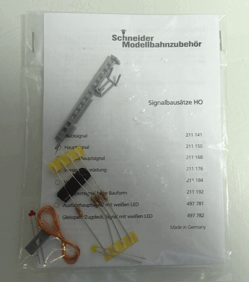 Schneider Signalbausatz H0 211150 Hauptsignal siehe Foto in OVP CK1742