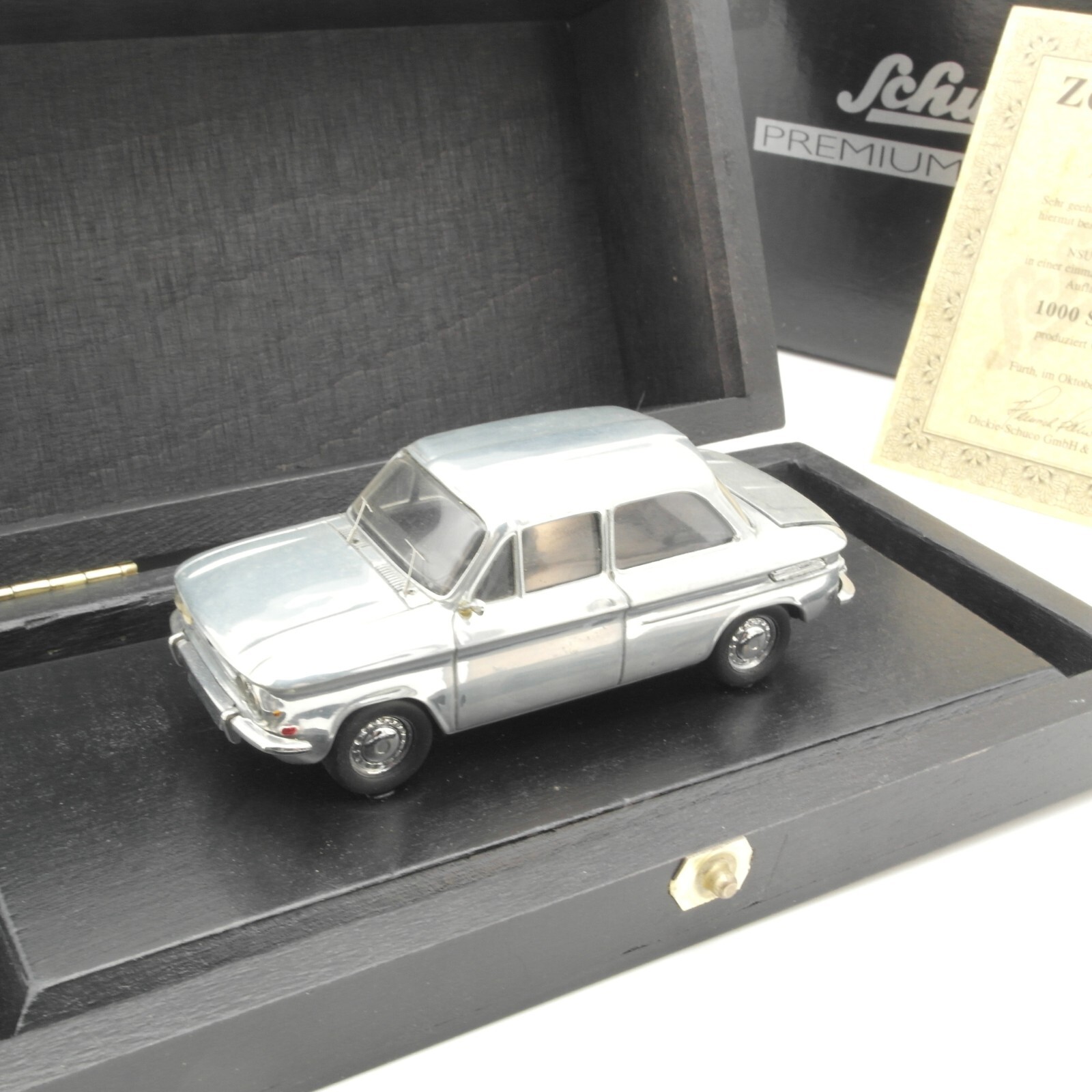 Schuco 1:43 02285 NSU 1000 TTS Premium Serie in OVP QR7368 – Bild 3