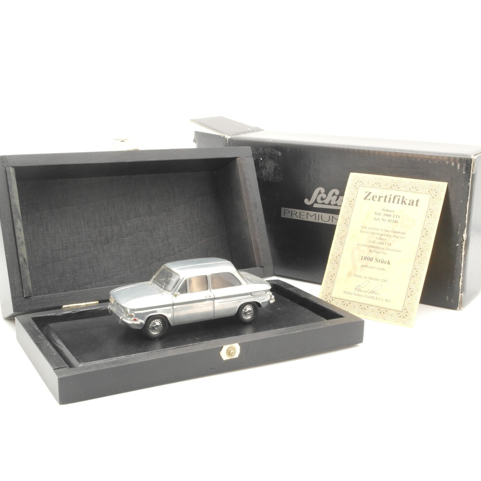 Schuco 1:43 02285 NSU 1000 TTS Premium Serie in OVP QR7368
