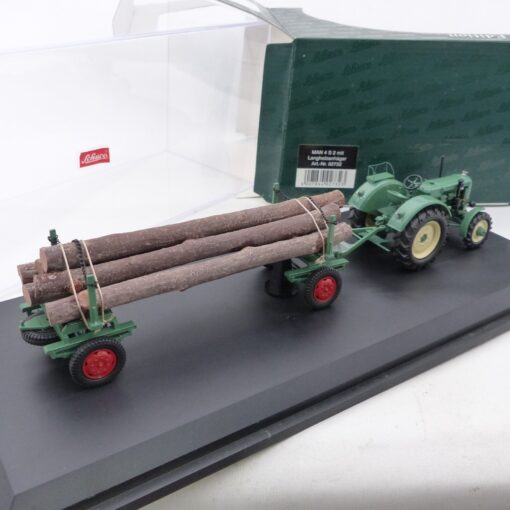 Schuco 1:43 02732 MAN 4 S 2 mit Langholzanhänger in OVP EX6537 – Bild 3