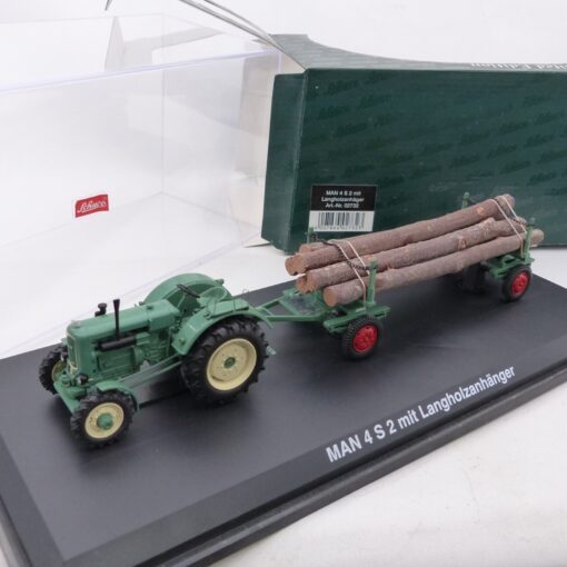 Schuco 1:43 02732 MAN 4 S 2 mit Langholzanhänger in OVP EX6537