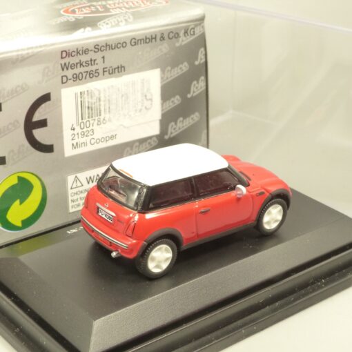 Schuco 1:87 21923 Mini Cooper rot/weiß in OVP EX5840 – Bild 3