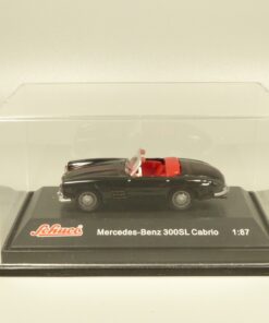 Schuco 1:87 25027 Mercedes Benz 300SL Cabrio schwarz in PC-Box EX5997