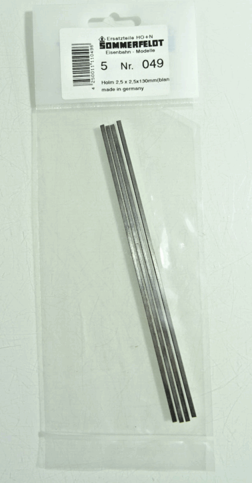Sommerfeldt H0 049 Holm 2,5x2,5x130 mm siehe Foto in OVP CK217