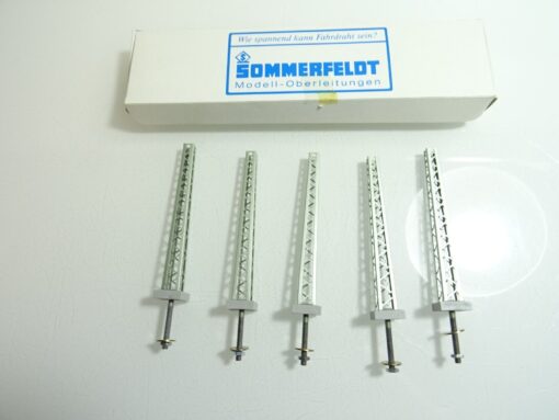 Sommerfeldt H0 124 Abspannmast 105 mm 5 Stück in OVP QR2511 – Bild 3