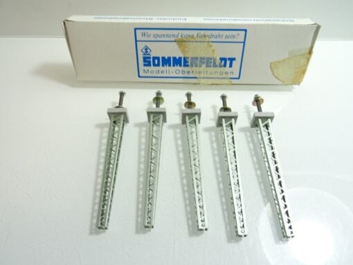 Sommerfeldt H0 124 Abspannmast 105 mm 5 Stück in OVP QR2511