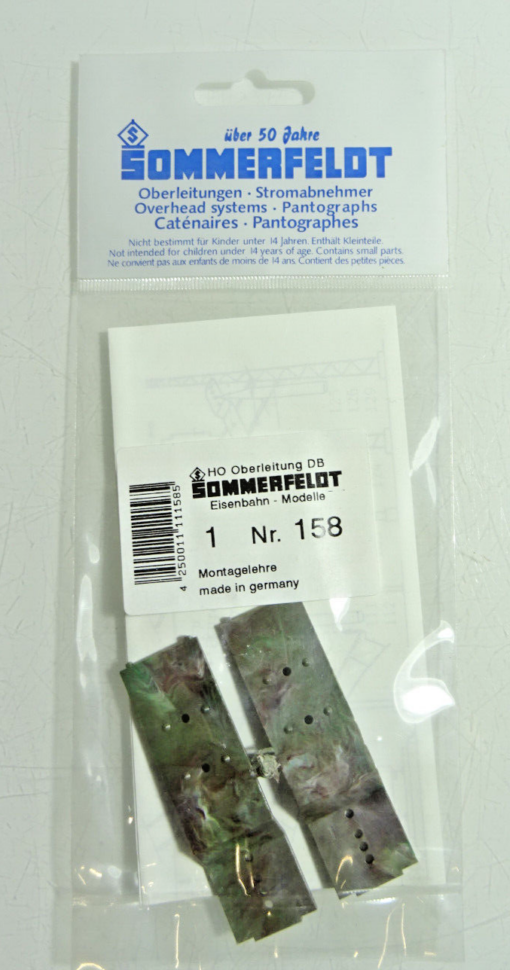 Sommerfeldt Spur H0 158 Montagelehren f. Maststandpunkt siehe Foto in OVP CK200
