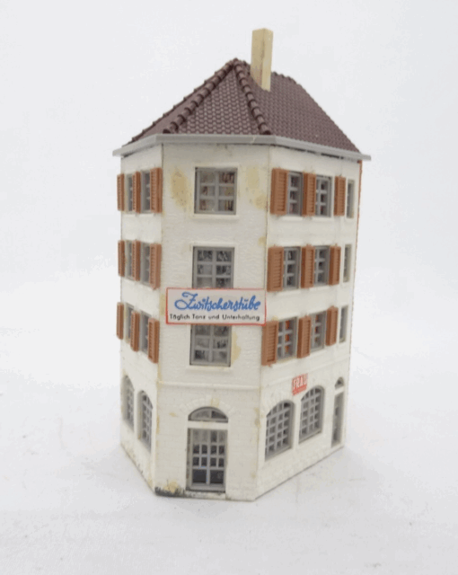 Spur H0 Eckhaus Zwitscherstube ca 8x6 cm aus Anlagerückbau, siehe Foto RR560 o.