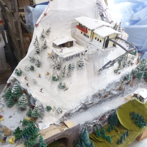 Spur H0 Fertiggelände Berg mit Schnee Anlagenrückbau nur Selbstabholung EX5916 o – Bild 3