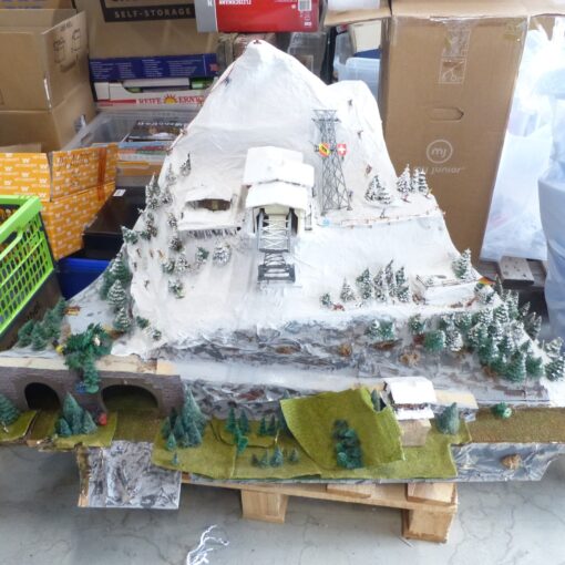Spur H0 Fertiggelände Berg mit Schnee Anlagenrückbau nur Selbstabholung EX5916 o