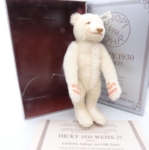 Steiff 407550 Teddy Bear Dicky 1930 Replica  1992 limitiert in OVP OR8134 – Bild 3