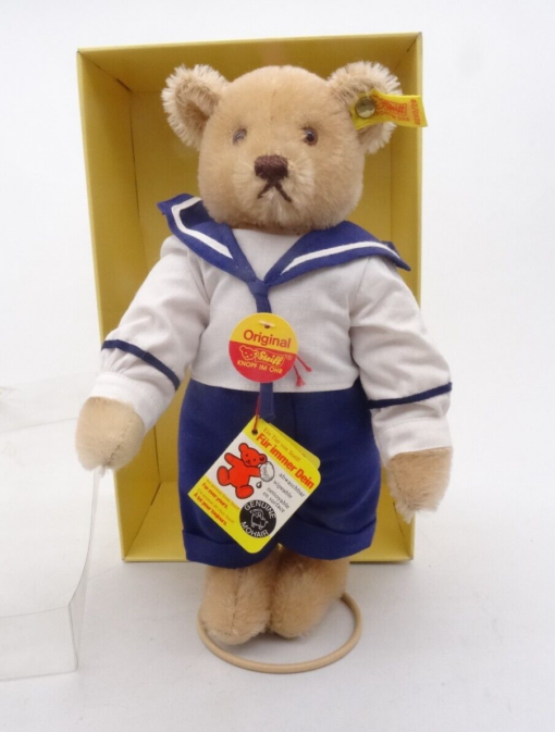 Steiff Teddy 028028 Teddybär mit Matrosenanzug stehend ca. 30 cm in OVP OR8124