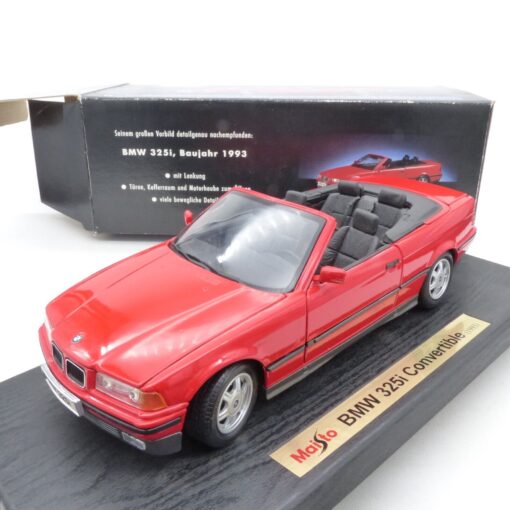 Tchibo / Maisto 1:18 45399 BMW 325i Cabrio rot Baujahr 1993 in OVP EX5180 – Bild 3