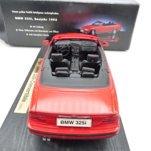 Tchibo / Maisto 1:18 45399 BMW 325i Cabrio rot Baujahr 1993 in OVP EX5180 – Bild 5