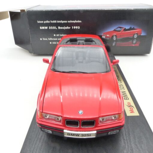 Tchibo / Maisto 1:18 45399 BMW 325i Cabrio rot Baujahr 1993 in OVP EX5180