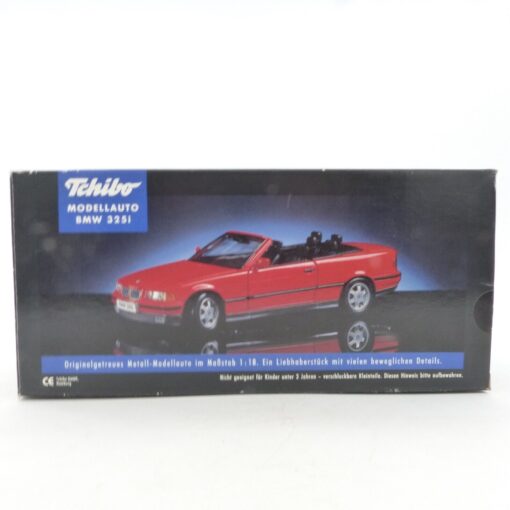 Tchibo / Maisto 1:18 45399 BMW 325i Cabrio rot Baujahr 1993 in OVP EX5180 – Bild 8
