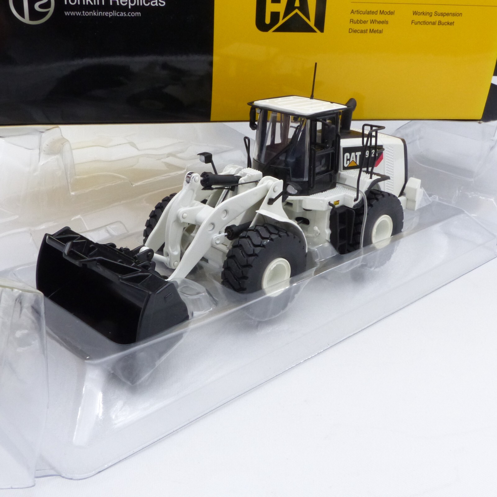 Tonkin 1:50 Nr.: 10005-02 Caterpillar CAT 972K Radlader weiß, in OVP EX779