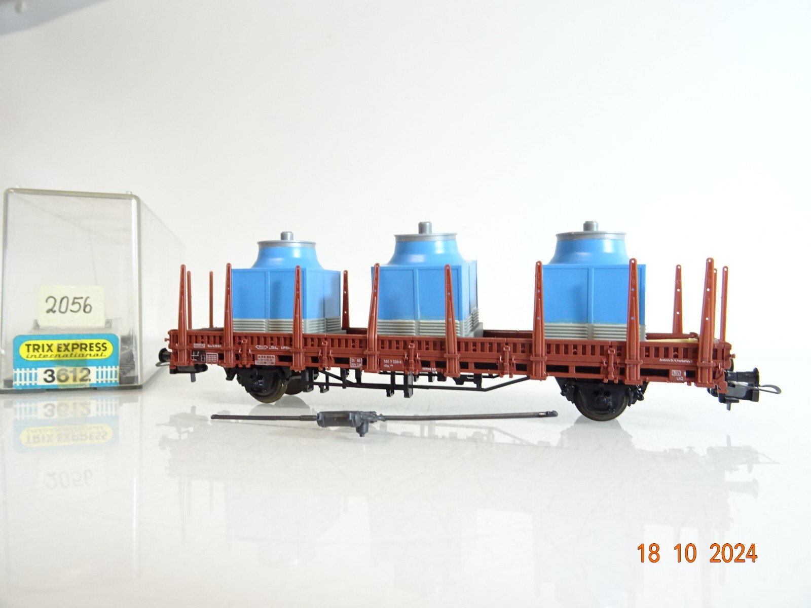 Trix H0 2056 Rungenwagen mit Ladung der DB Umbau Intern. in OVP PR3342