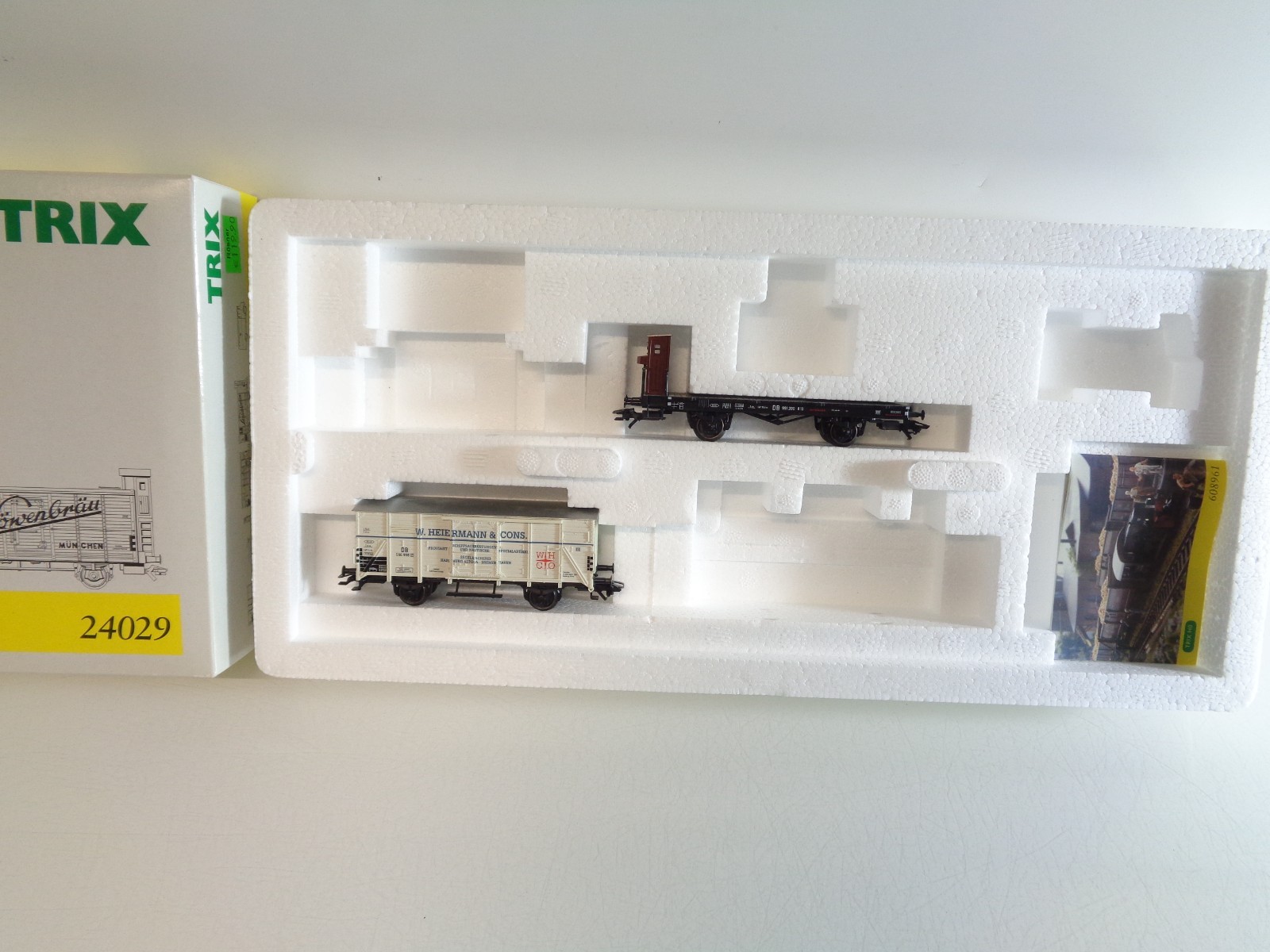 Trix H0 24029 Güterwagenset Schiffsausrüstung 2 Wagen der DB in OVP BH832