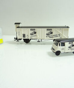 Trix H0 24077 Güterwagen & Schuco Transporter adidas in OVP AR6774