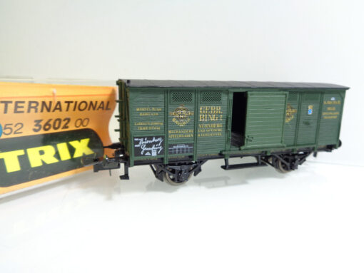 Trix H0 52 3602 00 Güterwagen mit Gebr. Bing der K.Bay.Sts.B. in OVP JD3425