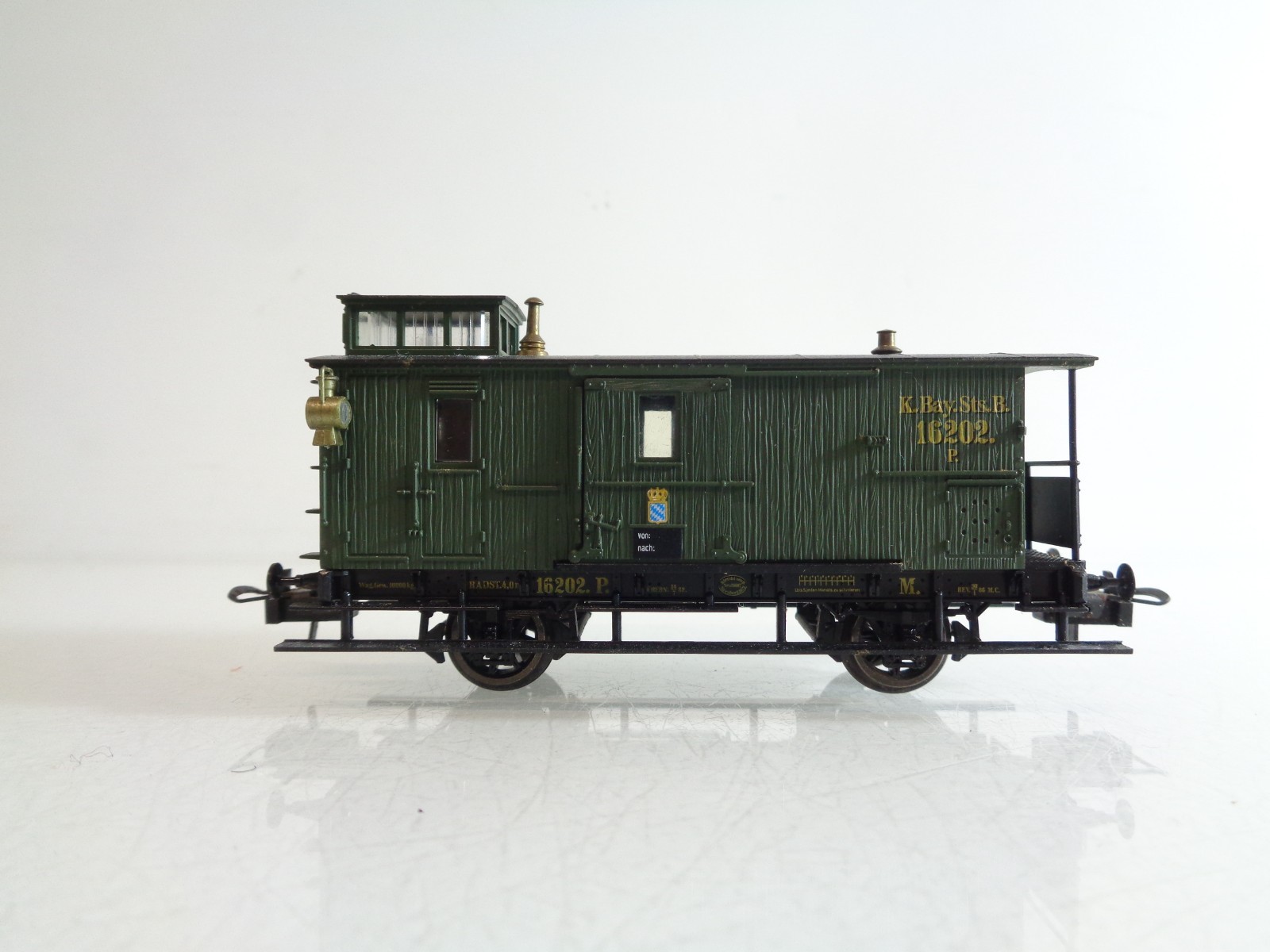 Trix H0 Gepäckwagen mit Schlußlichter der K.Bay.Sts.B. BH1018 o. – Bild 4